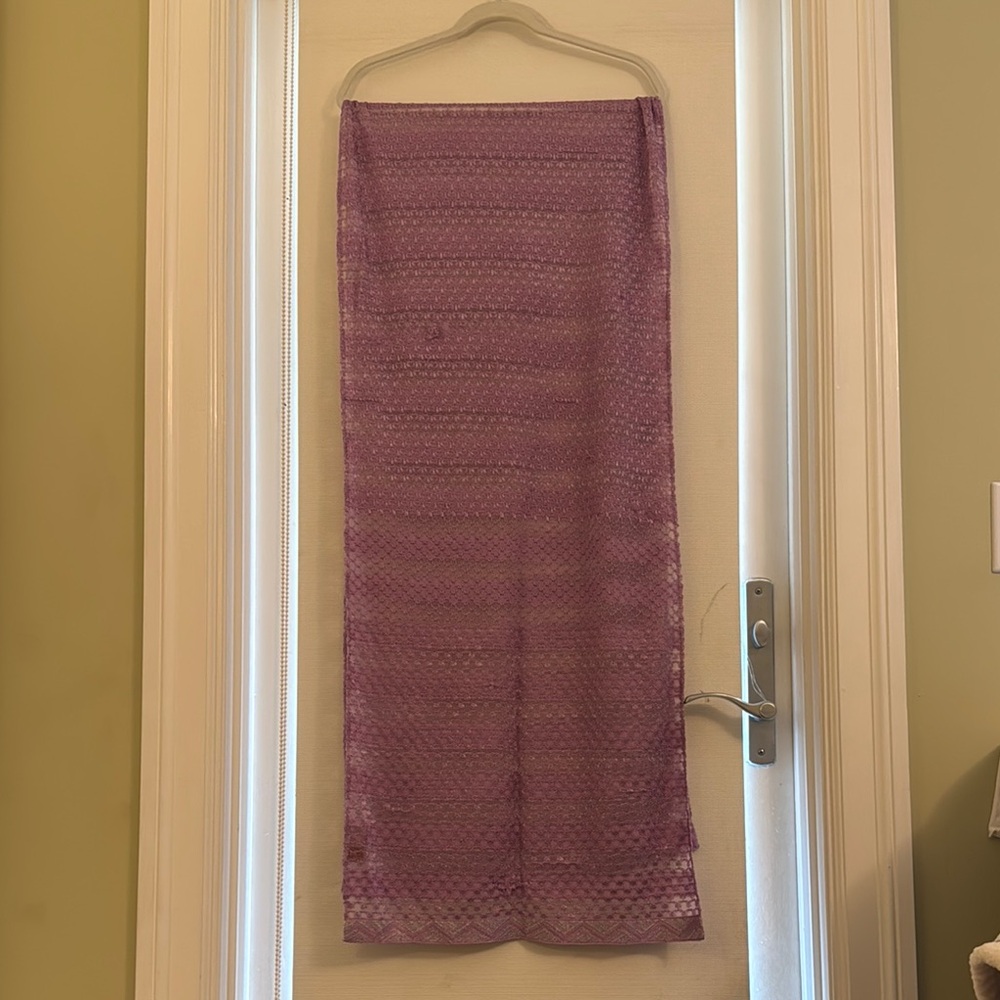 Purple Missoni scarf
